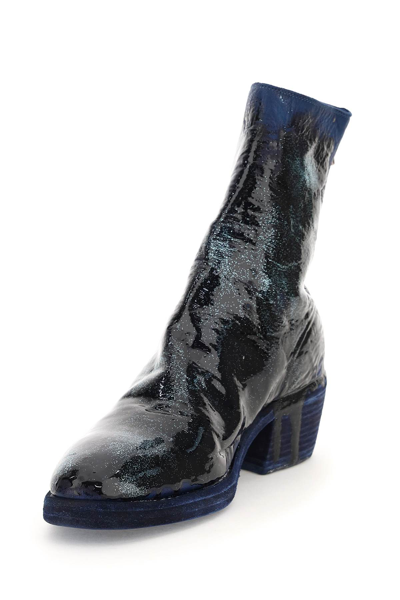 Shop Guidi Glittered Boots In Co89t (blue)