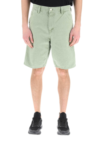 Shop Carhartt Single Knee Bermuda Shorts In Pale Spearmint (fuchsia)