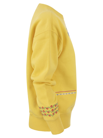 Shop Polo Ralph Lauren New Orleans Polo Bear Sweatshirt In Yellow