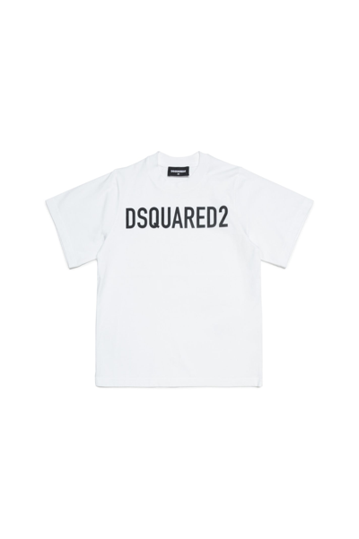 Shop Dsquared2 D2t857u Slouch Fit T-shirt Dsquared In White