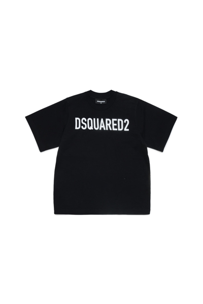 Shop Dsquared2 D2t857u Slouch Fit T-shirt Dsquared In Black