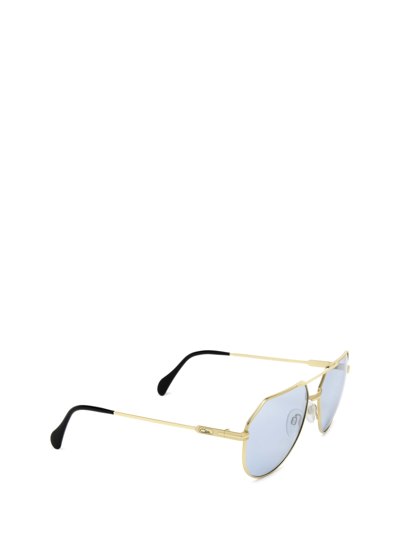 Shop Cazal 724/3 Gold Sunglasses