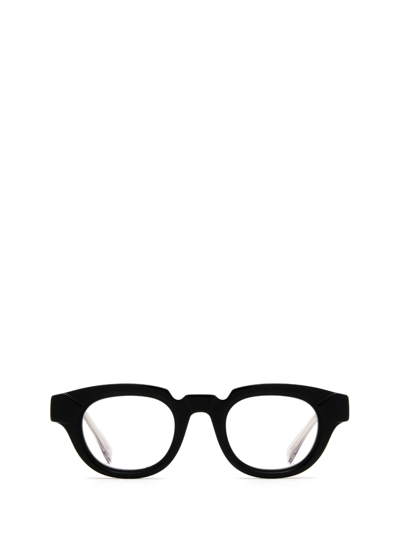 Shop Kuboraum S1 Black Shine & Transparent Brown Glasses