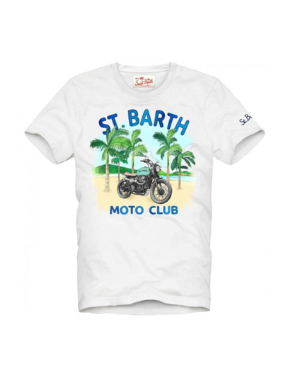 Shop Mc2 Saint Barth T-shirt Moto Club In White