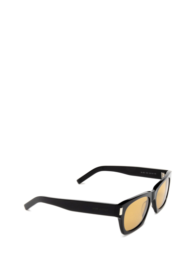 Shop Saint Laurent Sl 402 Black Sunglasses