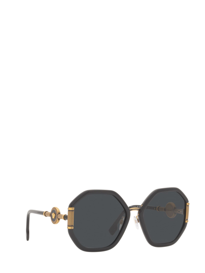 Shop Versace Ve4413 Black Sunglasses
