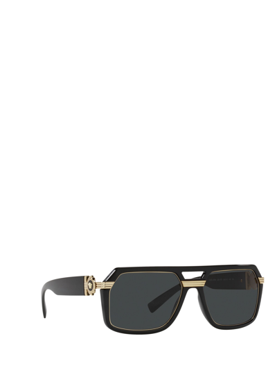 Shop Versace Ve4399 Black Sunglasses