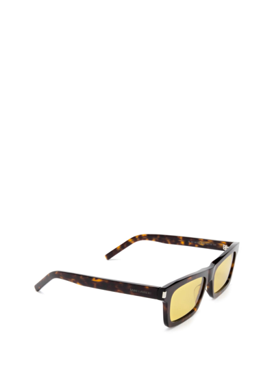 Shop Saint Laurent Sl 461 Havana Sunglasses