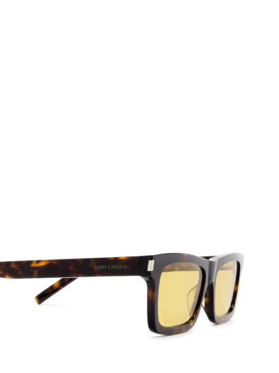 Shop Saint Laurent Sl 461 Havana Sunglasses