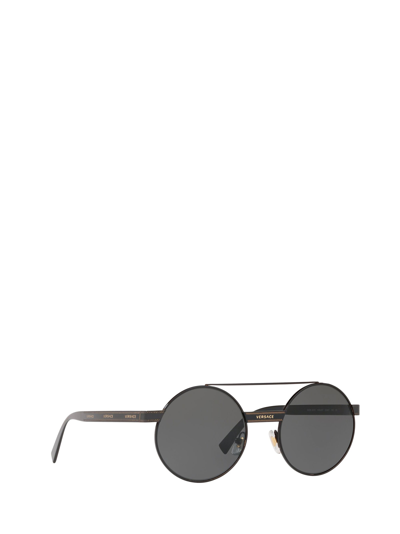 Shop Versace Ve2210 Black Sunglasses