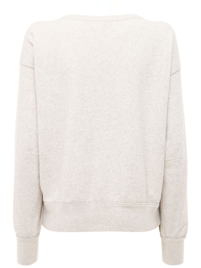 Shop Isabel Marant Étoile Beige Cotton Blend Sweatshirt In Naturale