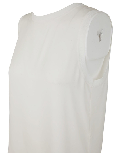 Shop Theory Sleveless Top With Knitted Hem In Ivory