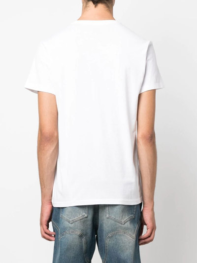 Shop Ralph Lauren Rrl Chest-pocket Crew-neck T-shirt In Weiss