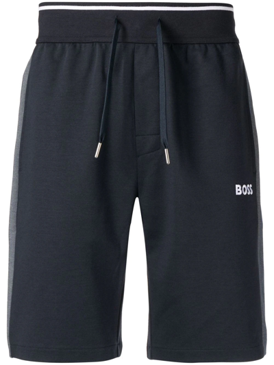 Shop Hugo Boss Logo Track Shorts In Black