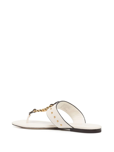 Shop Tory Burch Vintage Plaque Sandal In Weiss