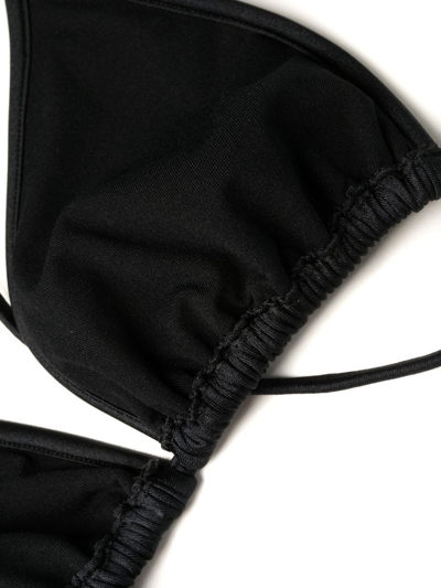 Balmain Two-piece Bikini Set In Schwarz
