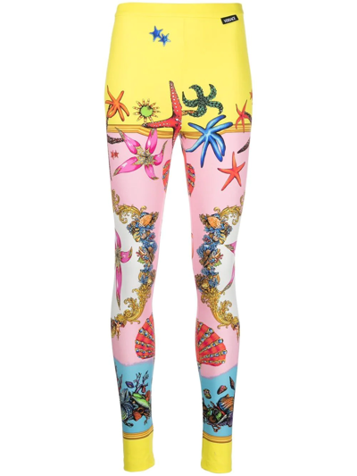 Versace Trésor De La Mer Print Leggings, Female, Print, 50 In Multicolor |  ModeSens