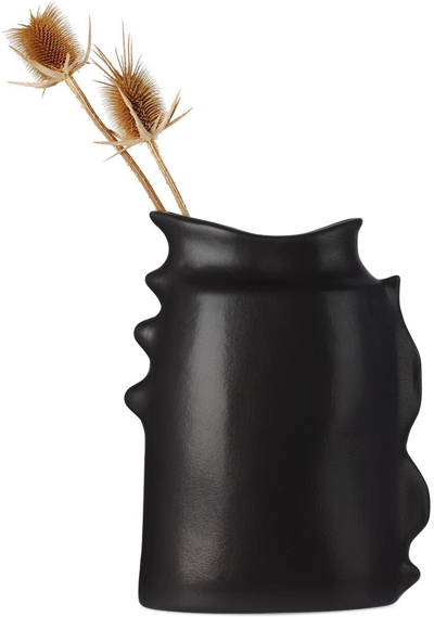 Jars Céramistes Black Les Sages Limited Edition Ovide Vase In Noir