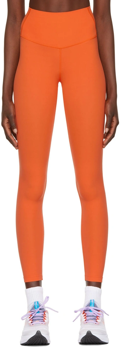 Shop Splits59 Orange Cropped Sport Leggings In Mandarin