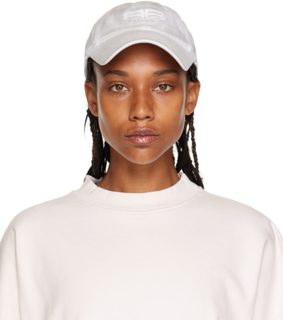 Shop Balenciaga Off-white Bb Paris Icon Cap In 0910 Dirty White W