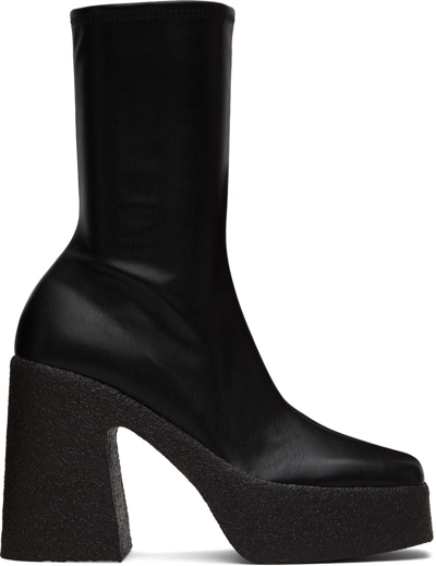 Shop Stella Mccartney Black Chunky Boots In 1000 Black