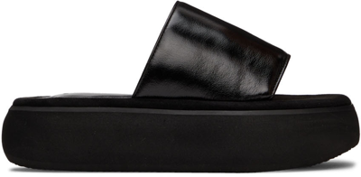 Osoi Black Boat Padded Platform Slides In Black