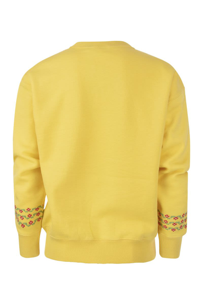 Shop Polo Ralph Lauren New Orleans Polo Bear Sweatshirt In Yellow