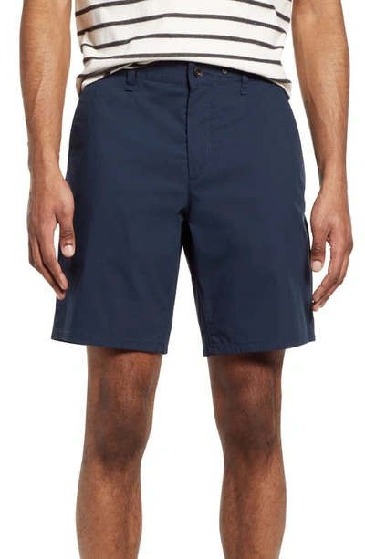 Shop Rag & Bone Perry Paperweight Flat Front Chino Shorts In Carbon