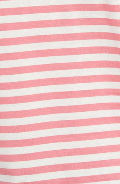 Shop Comme Des Garçons Play Stripe T-shirt In Pink
