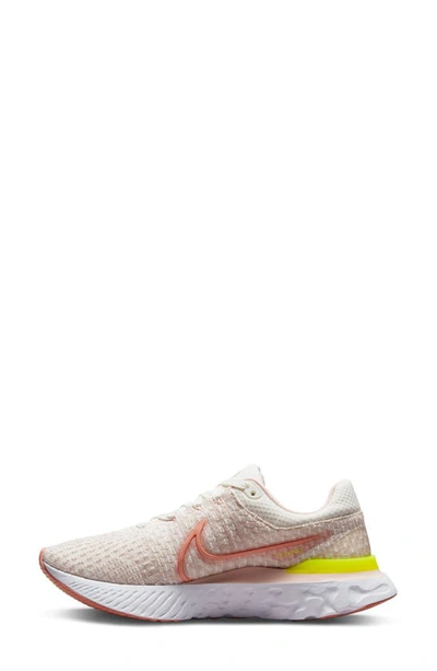 Shop Nike React Infinity Flyknit Running Shoe In Sail/ Madder Root