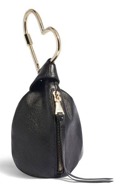 Shop Aimee Kestenberg All My Heart Leather Pouch In Black With Gold