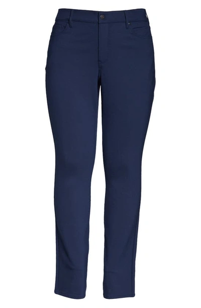 Nydj Marilyn Straight Ponte Knit Pants In Evening Tide