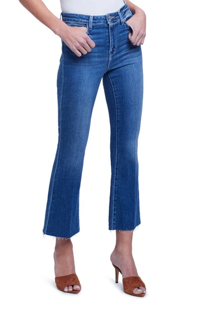 Shop L Agence Kendra High Waist Crop Flare Jeans In Toledo