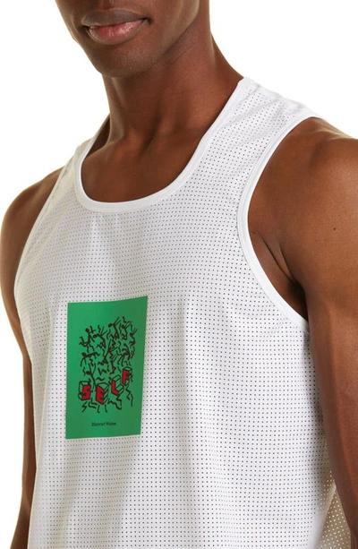 Shop District Vision Peace-tech Graphic Tank In White