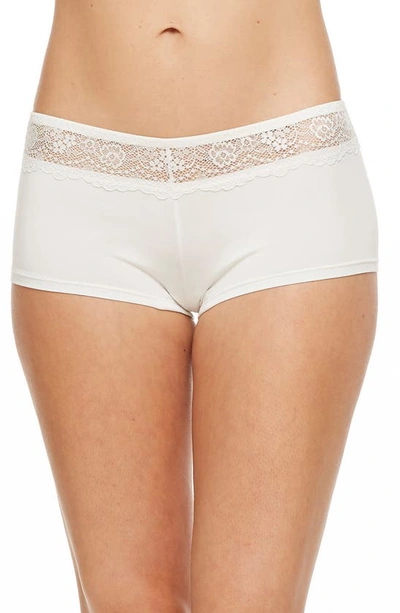 Montelle Intimates Micro Air Boyshorts In Ivory