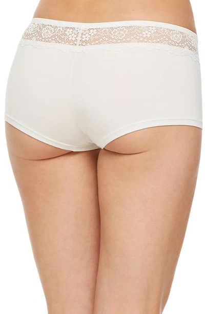 Montelle Intimates Micro Air Boyshorts In Ivory
