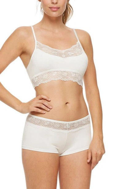 Montelle Intimates Micro Air Boyshorts In Ivory