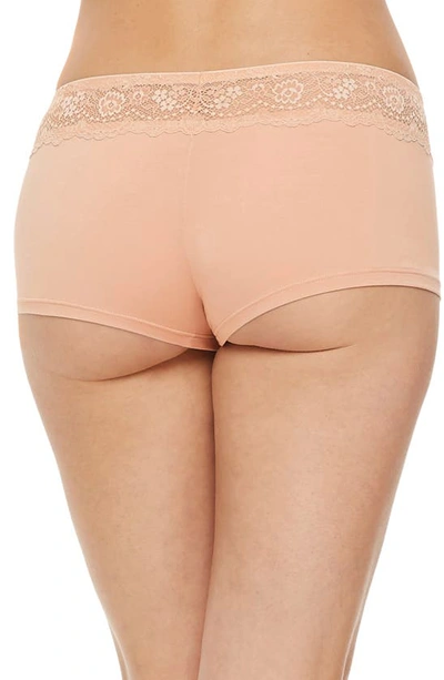 Shop Montelle Intimates Micro Air Boyshorts In Seashell