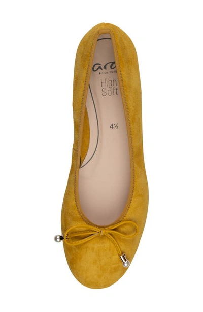 Ara Scout Flat In Sole Velour