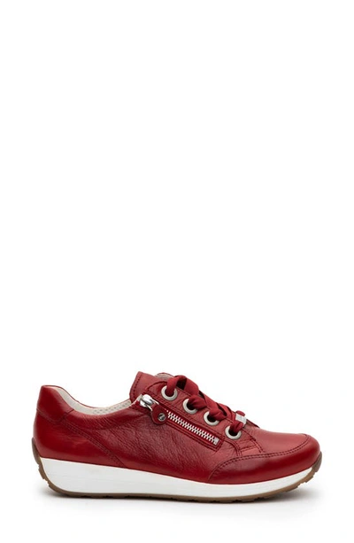 Ara Ollie Lace-up Sneaker In Red