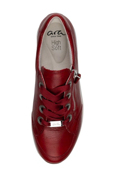 Shop Ara Ollie Lace-up Sneaker In Red
