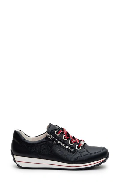Shop Ara Ollie Lace-up Sneaker In Navy