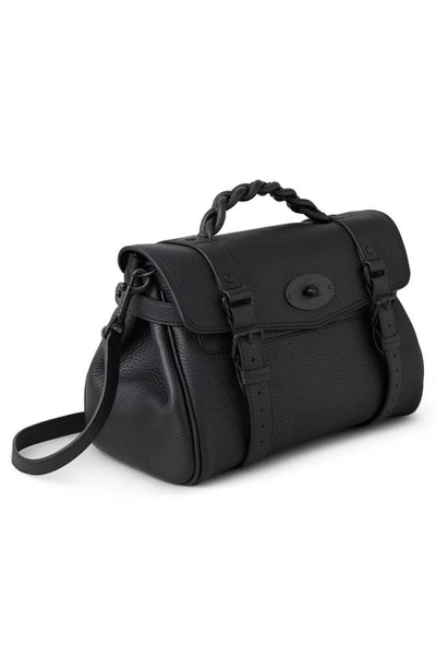 Mulberry Alexa Heavy Grain Leather Top Handle Bag In Black