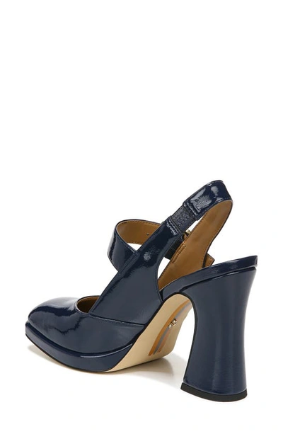 Shop Sam Edelman Jildie Platform Slingback Pump In Royal Navy