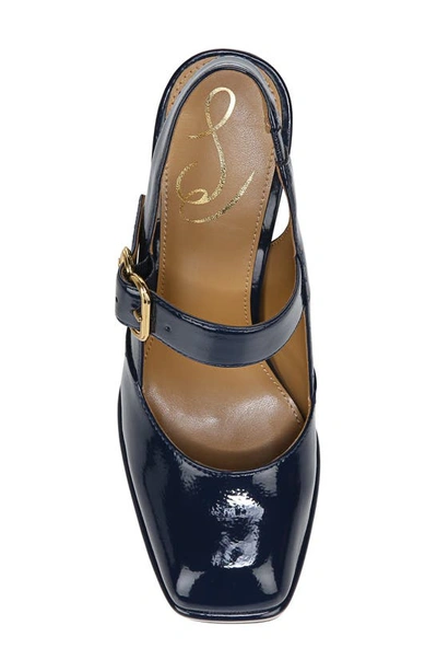 Sam Edelman Jildie Platform Slingback Sandal In Royal Navy