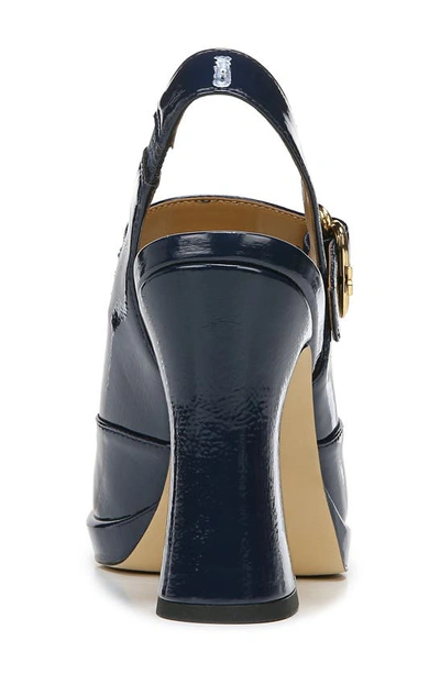 Sam Edelman Jildie Platform Slingback Sandal In Royal Navy