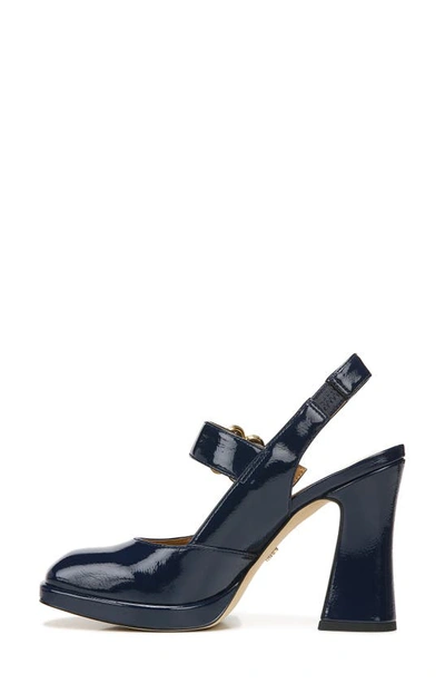 Shop Sam Edelman Jildie Platform Slingback Pump In Royal Navy