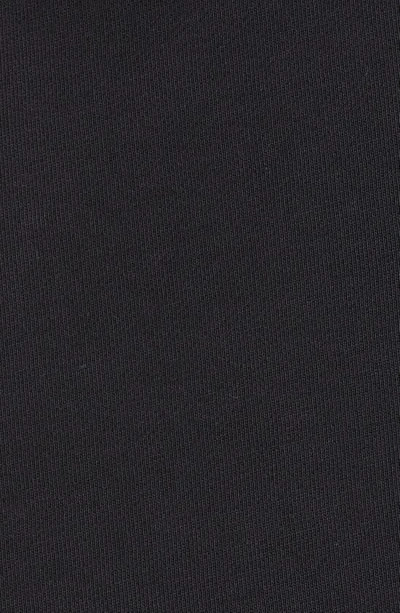 Shop Balmain Flocked Logo Cotton Crop Hoodie In Noir Blanc
