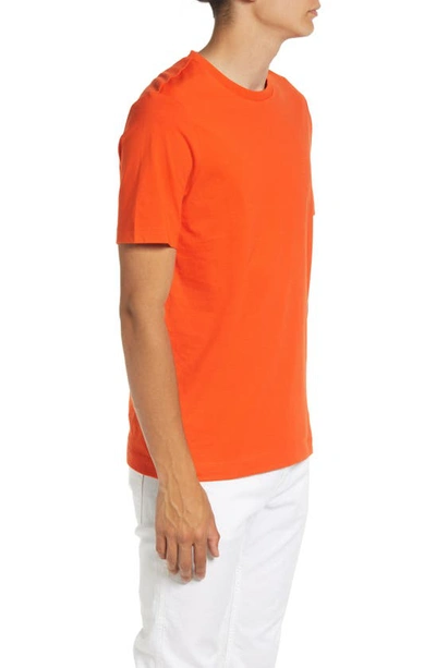 Shop Hugo Boss Thompson Solid T-shirt In Bright Orange