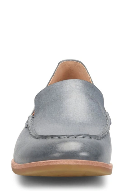Shop Kork-ease Moc Toe Flat In Navy Leather